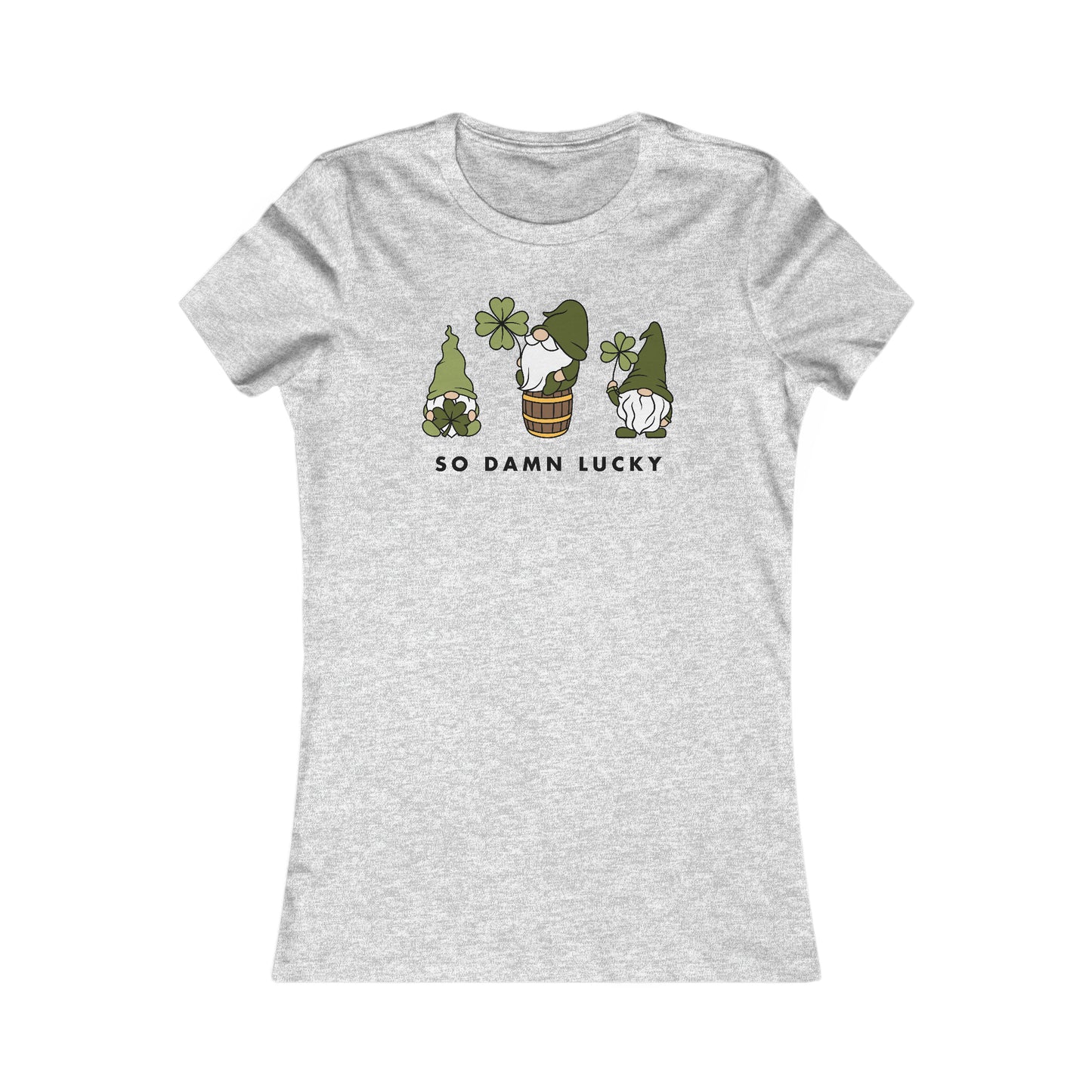 Gnomes So Damn Lucky Women's Cut