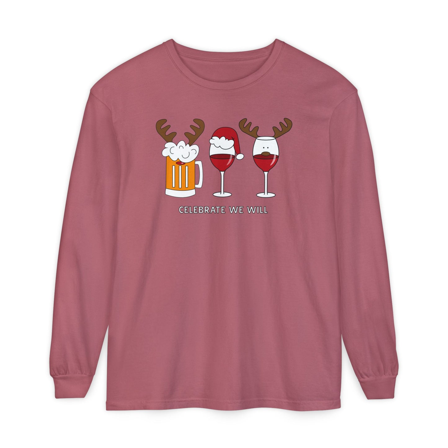 Celebrate With A Glass Long Sleeve Tee
