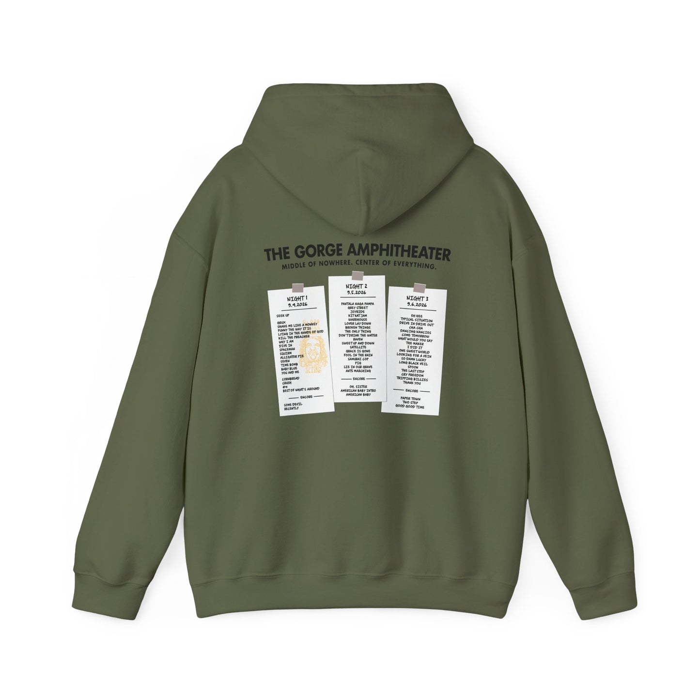 New Gorge Album 2026 Hoodies *With Set List