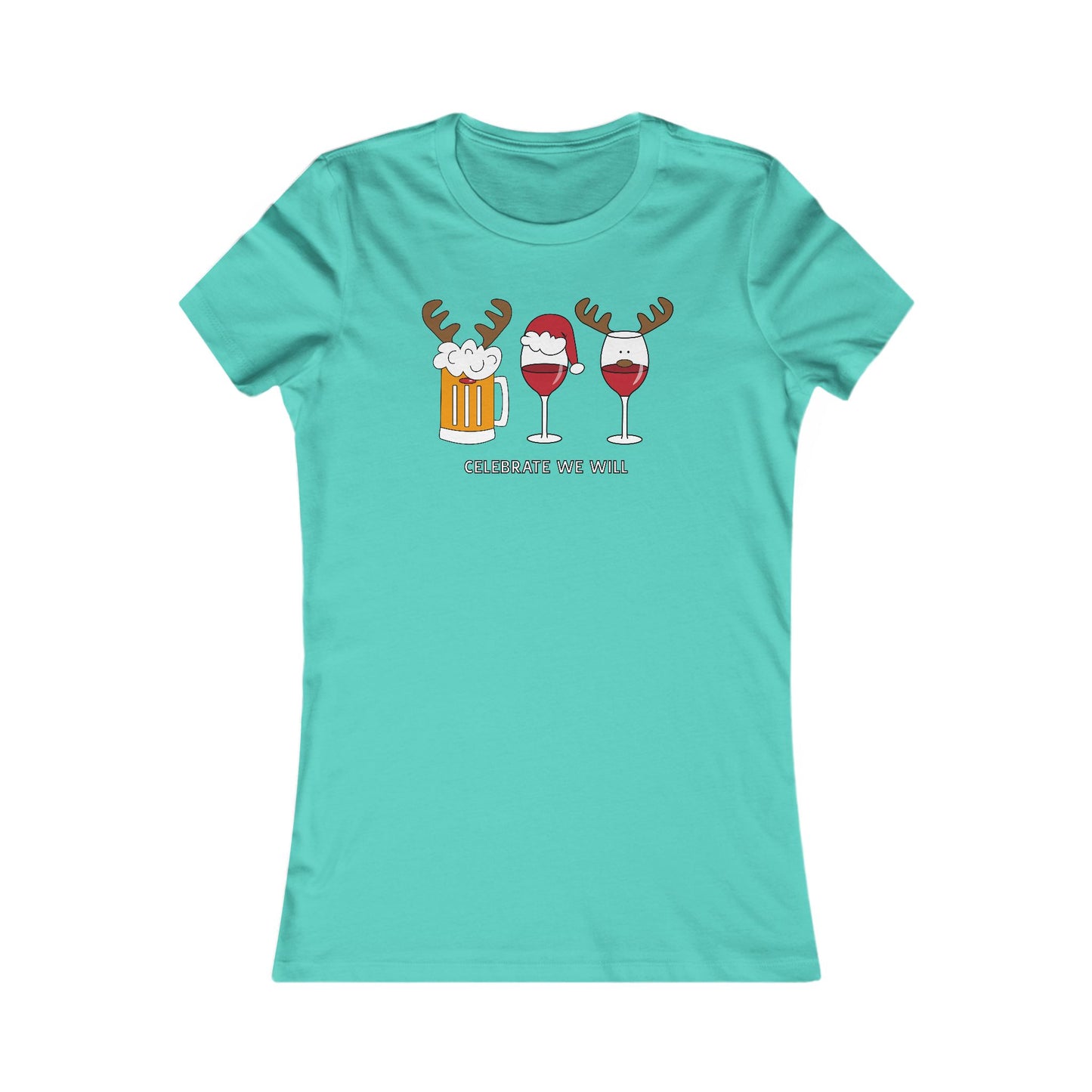 Celebrate With A Glass Woman's Cut Tee