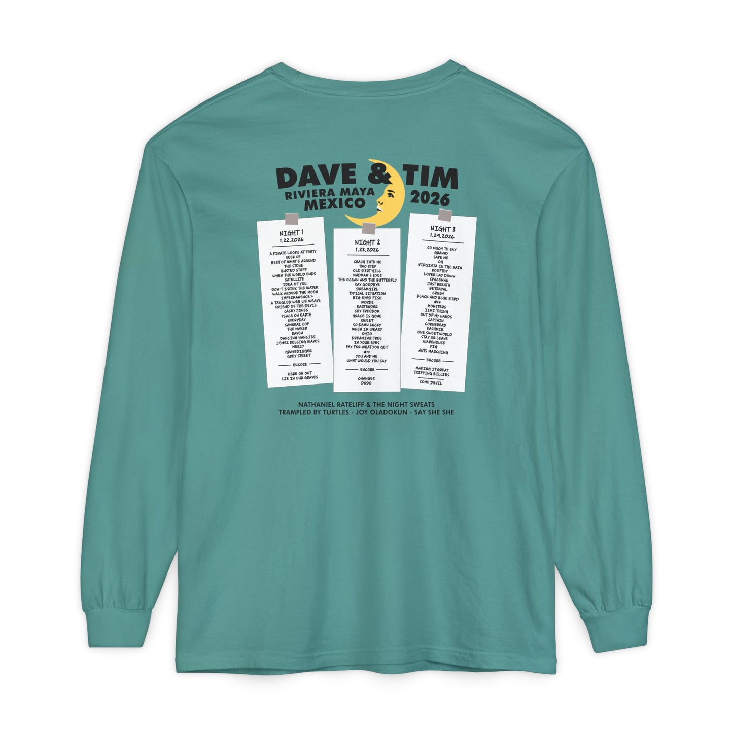 Moon Palace 2026 Long Sleeve Tee *With Set List