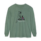 Black Cat Pin Up Long Sleeve Tee