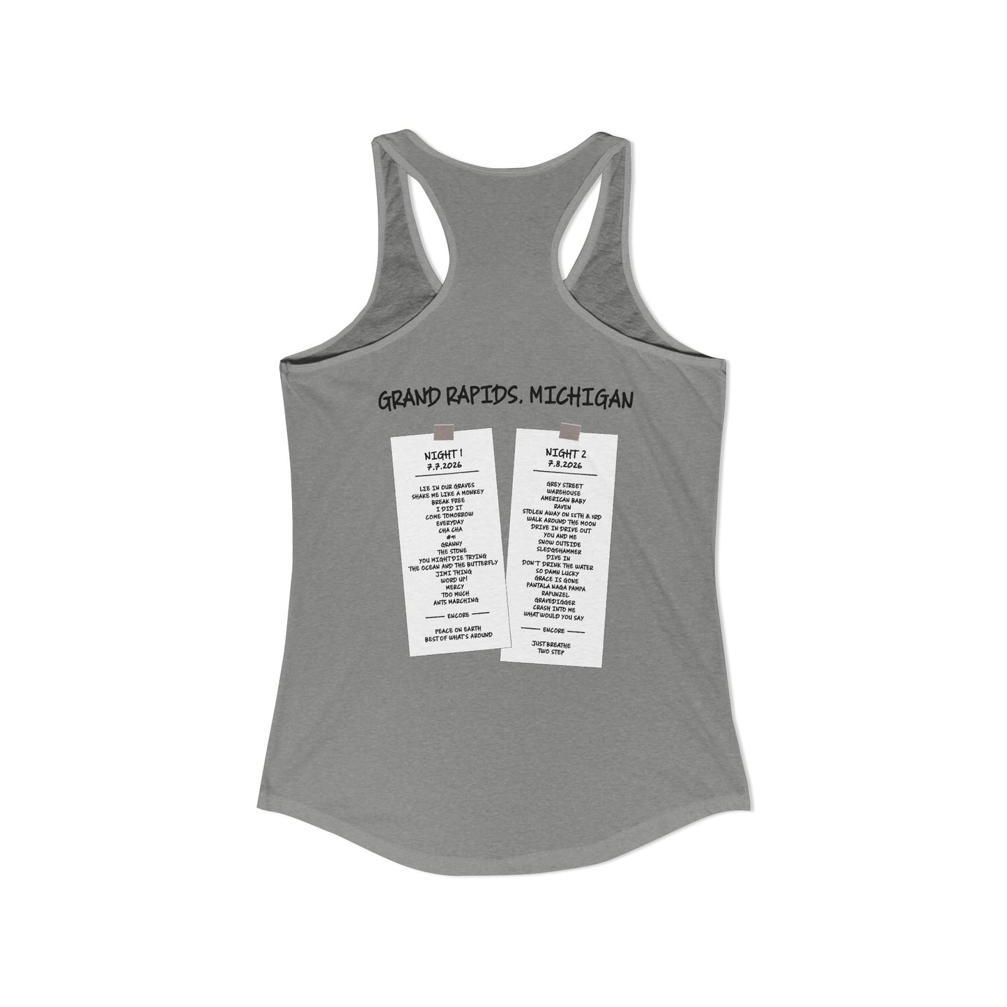 Grand Rapids 2026 Woman's Tank *With set List