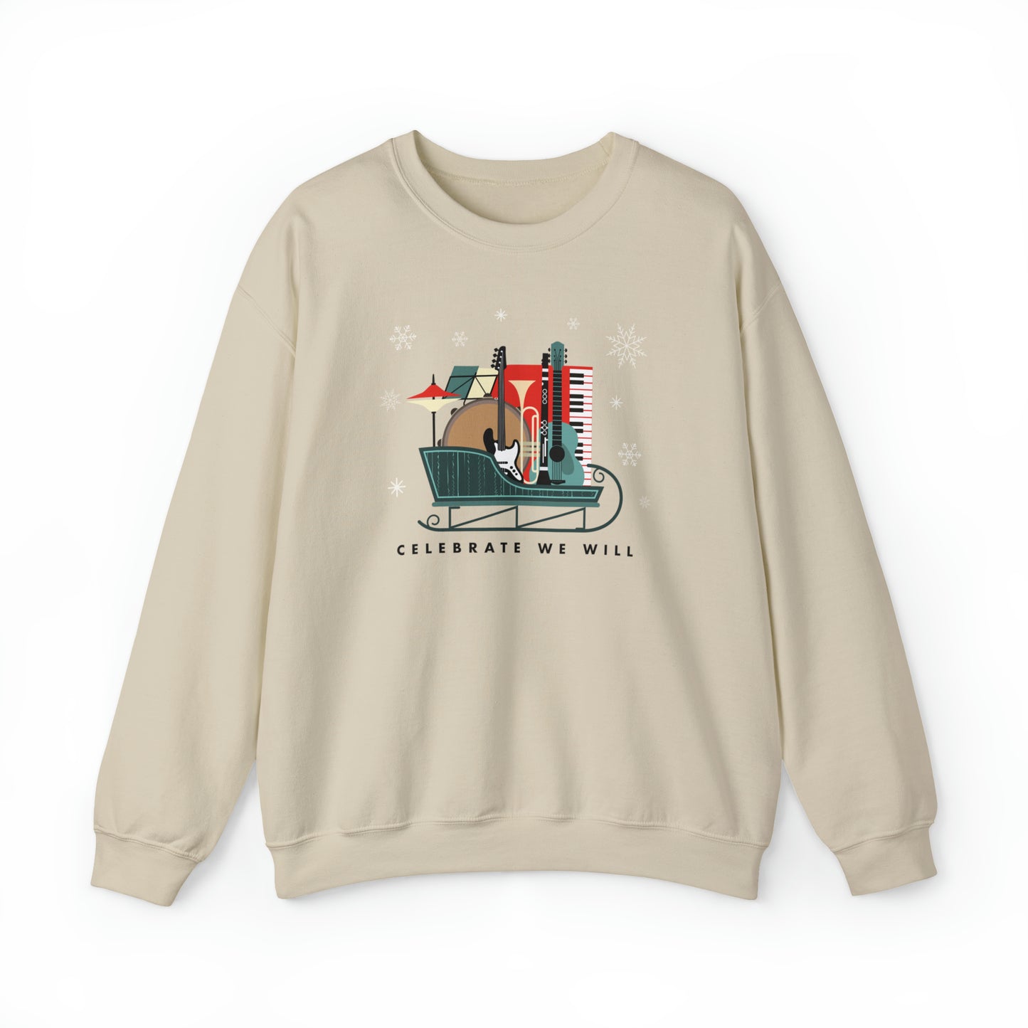 Celebrate Santa Sled Sweat Shirt