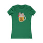 Eat Drink Santa Woman's Cut Tee
