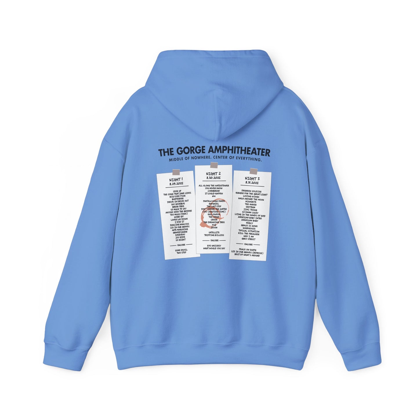 Stay Up Gorge 2025 Hoodie *With Set List
