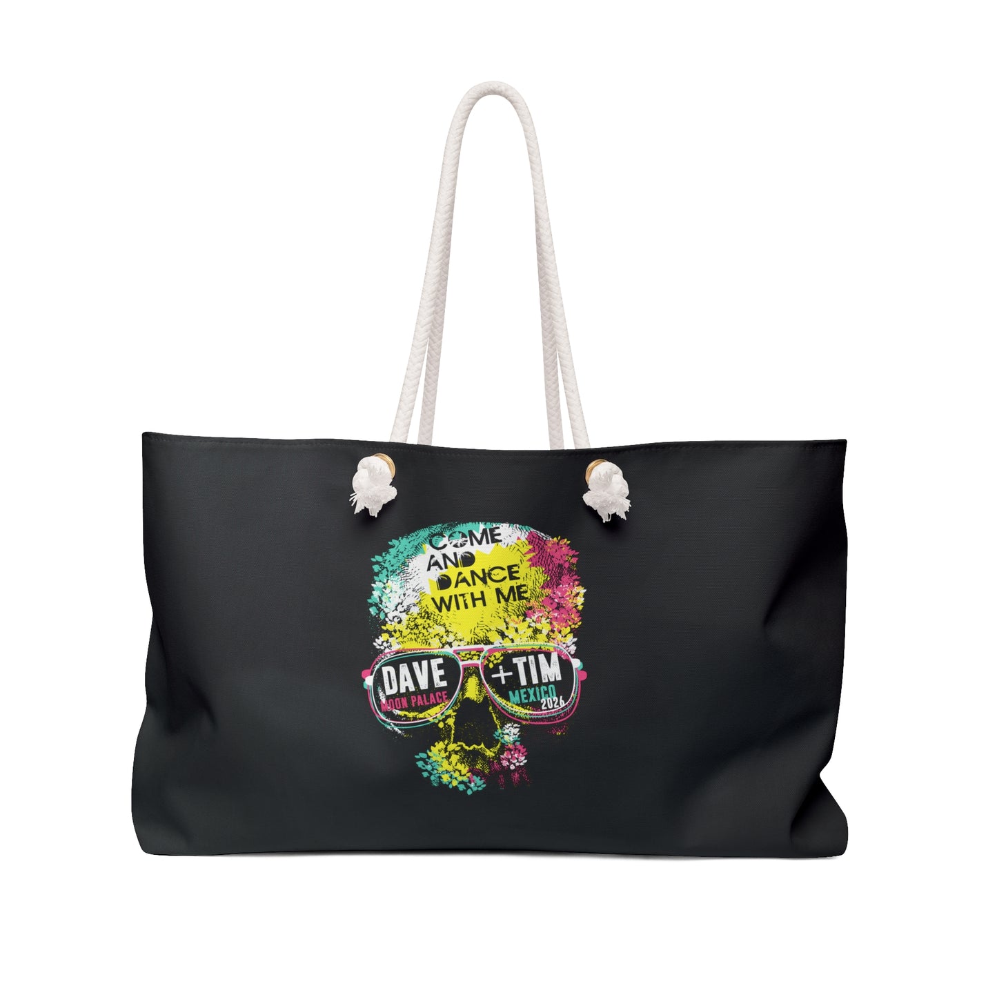 Floral Skull Mexico 2026 Beach Bag