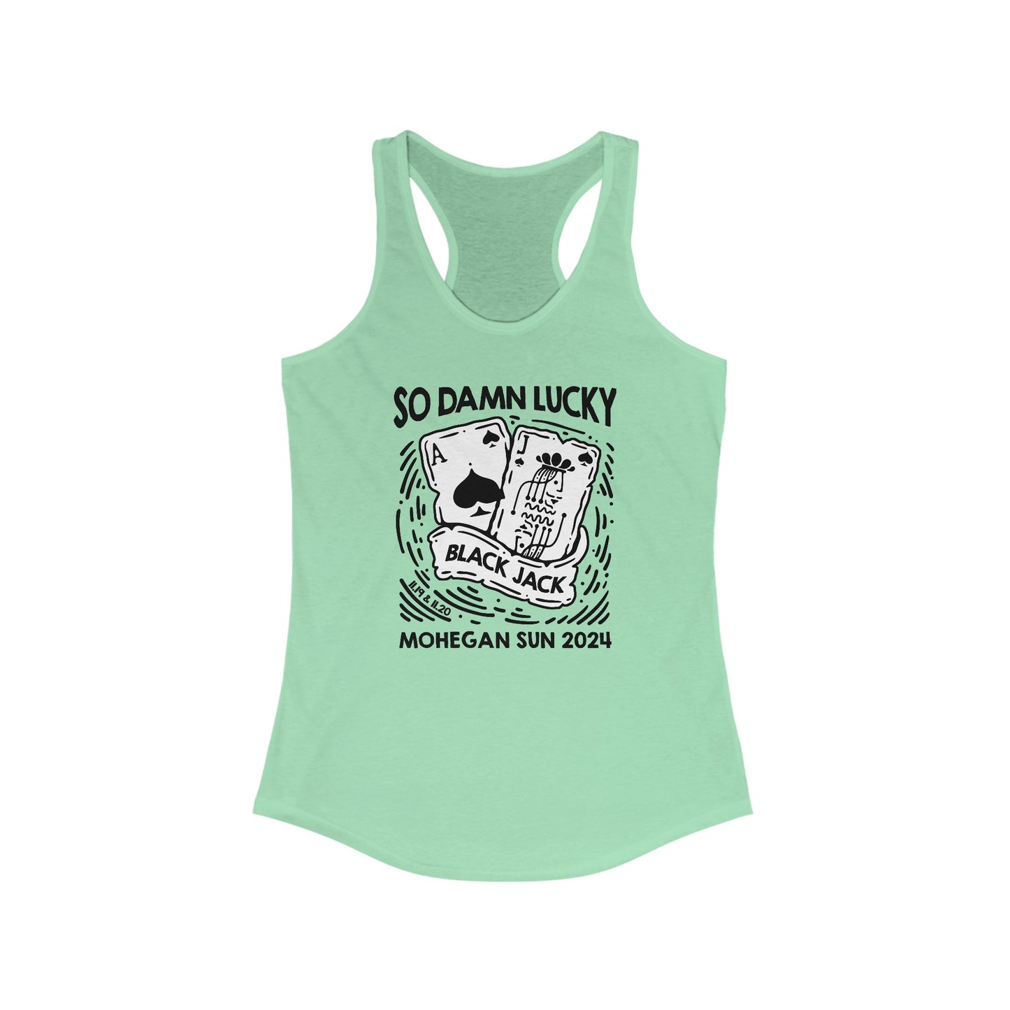 Mohegan Sun 2024 So Damn Lucky Tank Top *With Setlist