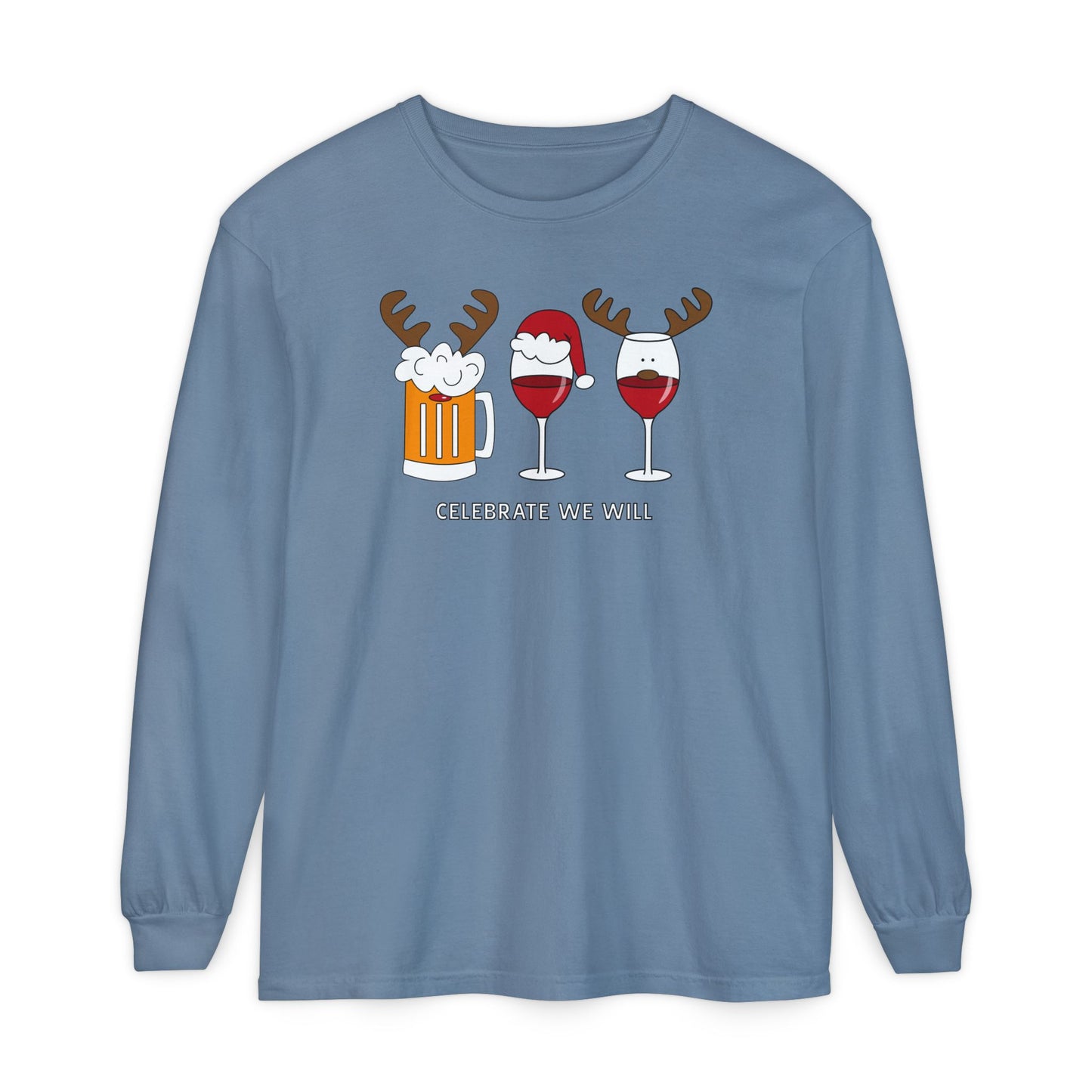 Celebrate With A Glass Long Sleeve Tee