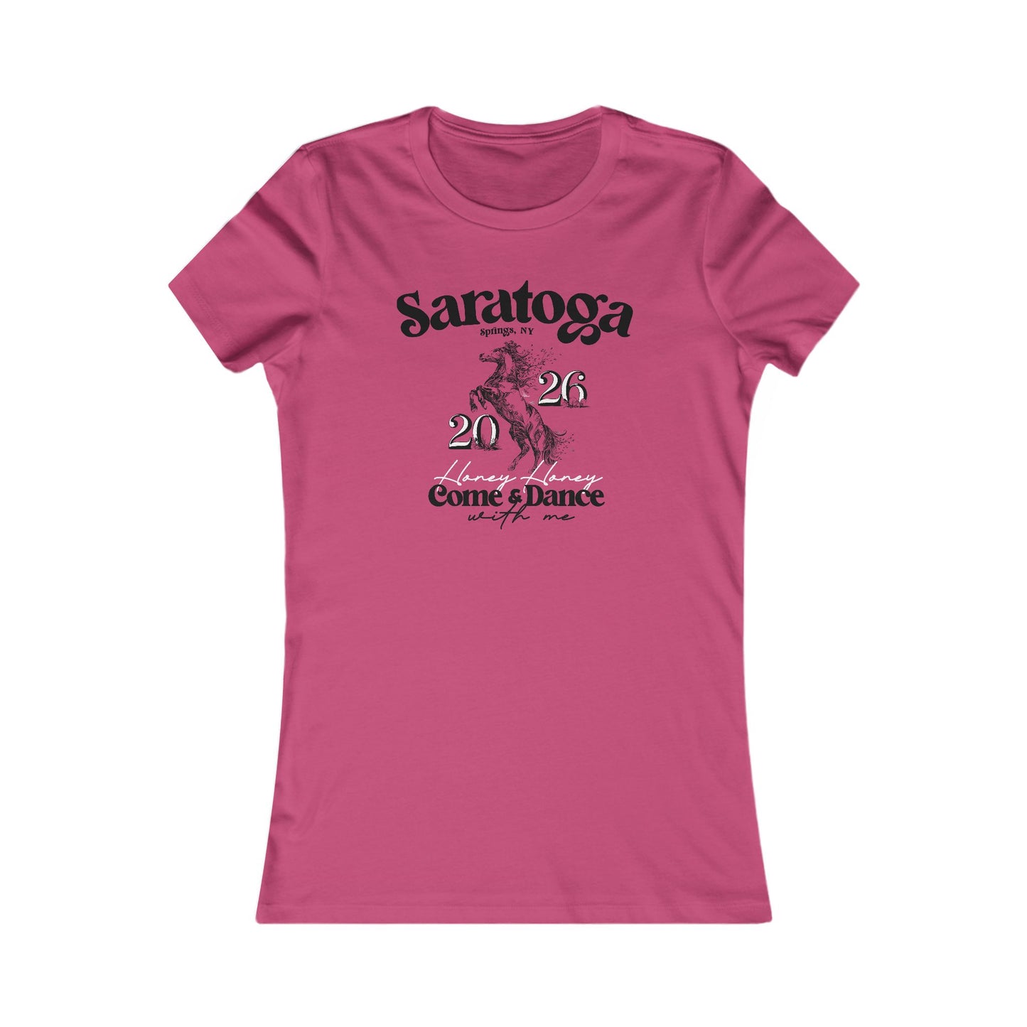 Saratoga 2026 Floral Woman's Cut Tee