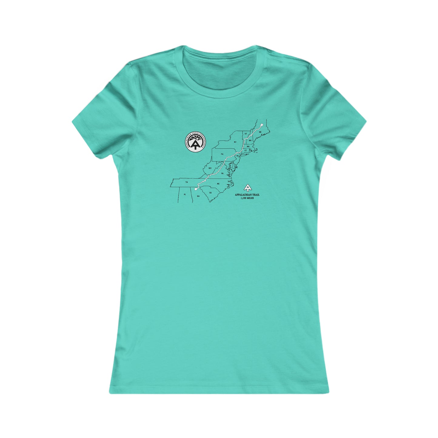 Appalachian Trail Map Women's Cut