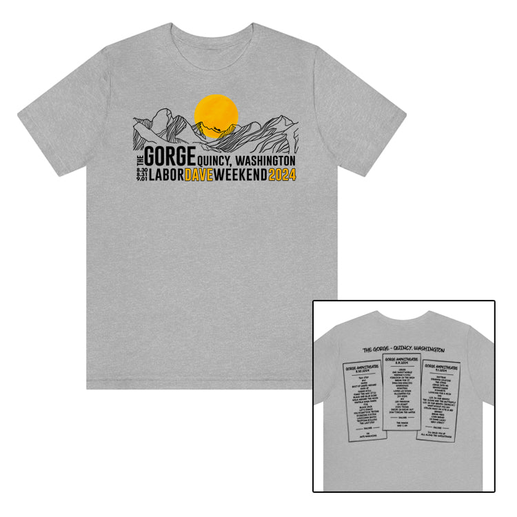 The Gorge Line Art 2024 W/Set List