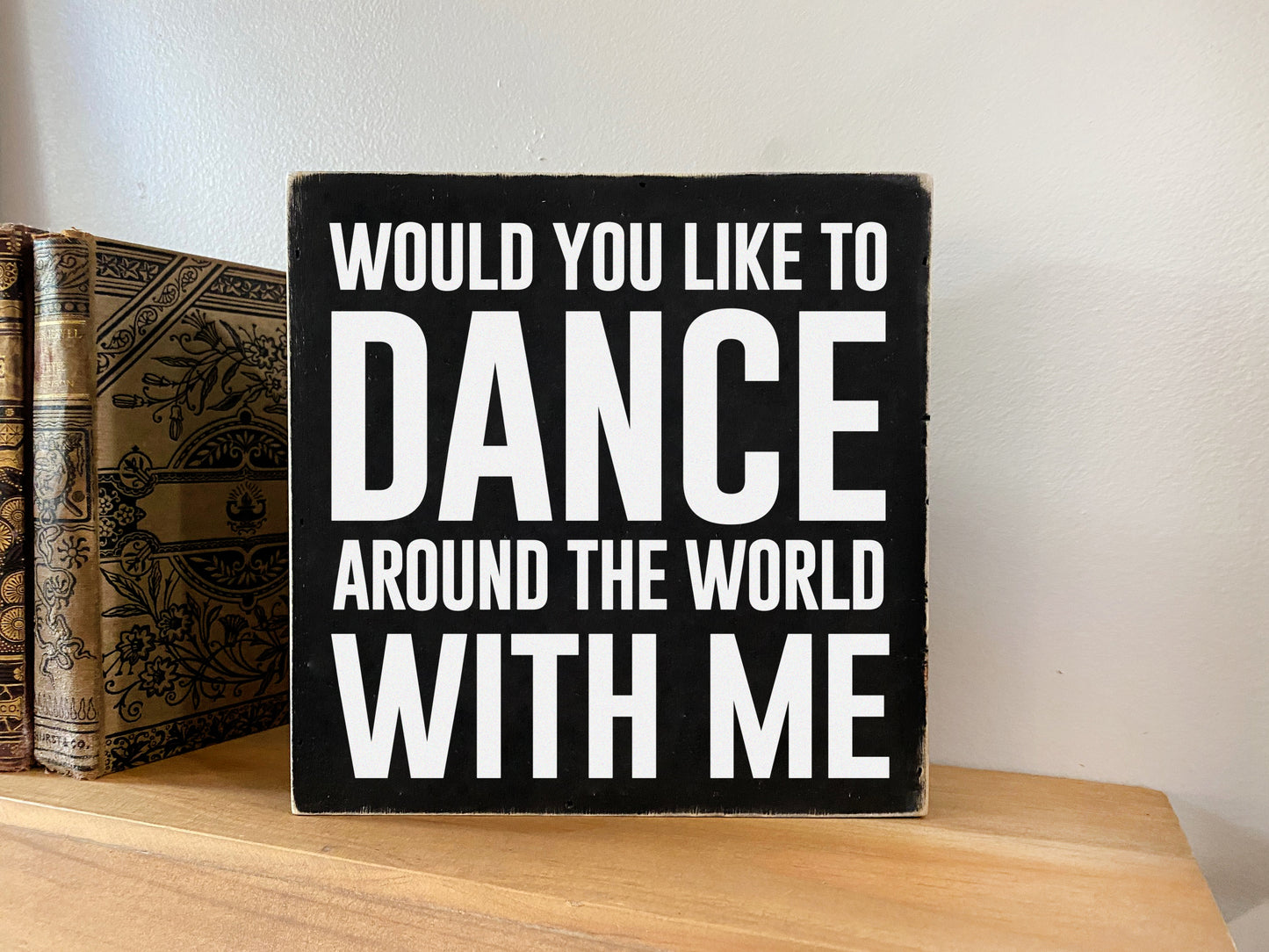 I'll Back You Up Inspirational Block Art