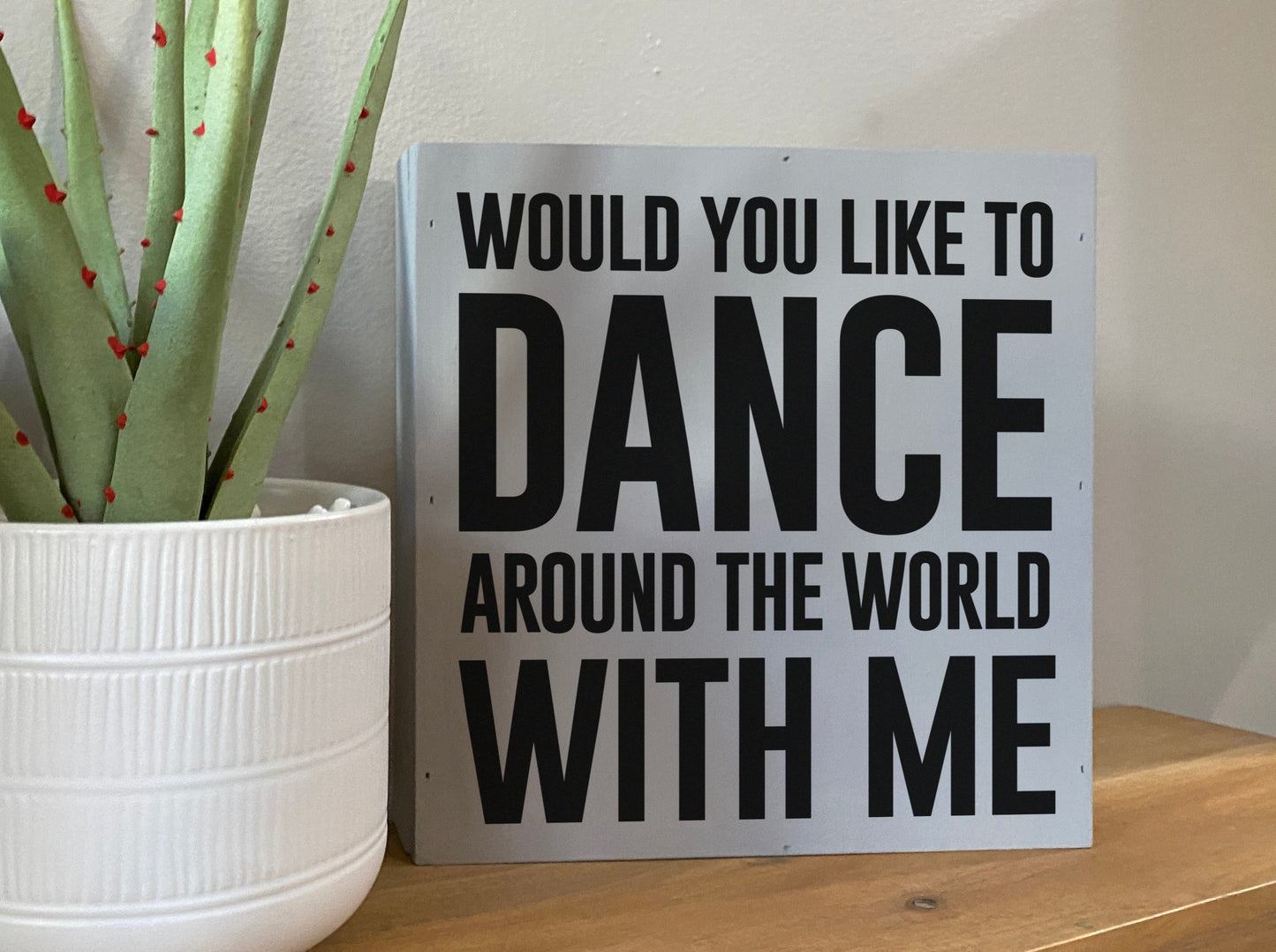 I'll Back You Up Inspirational Block Art