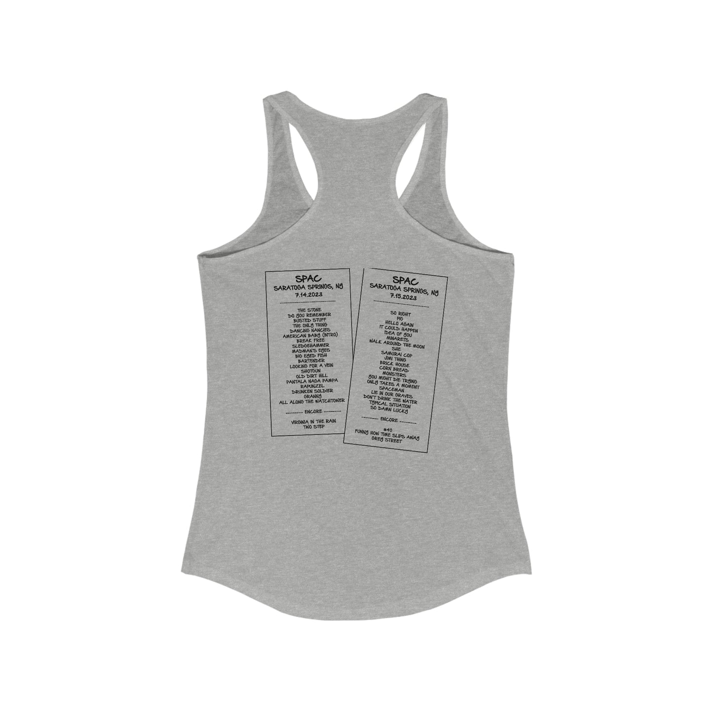 SPAC 2023 Racing Stripes Tank Top (w/ set list)