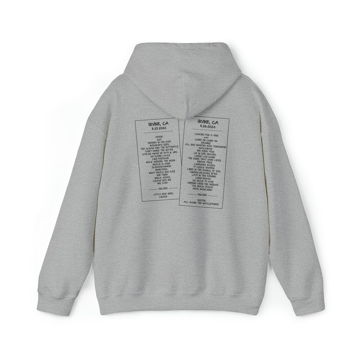 Irvine 2023 Hoodie w/set list