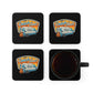 Couch Tour Logo 4 set of Cork Wood Coasters