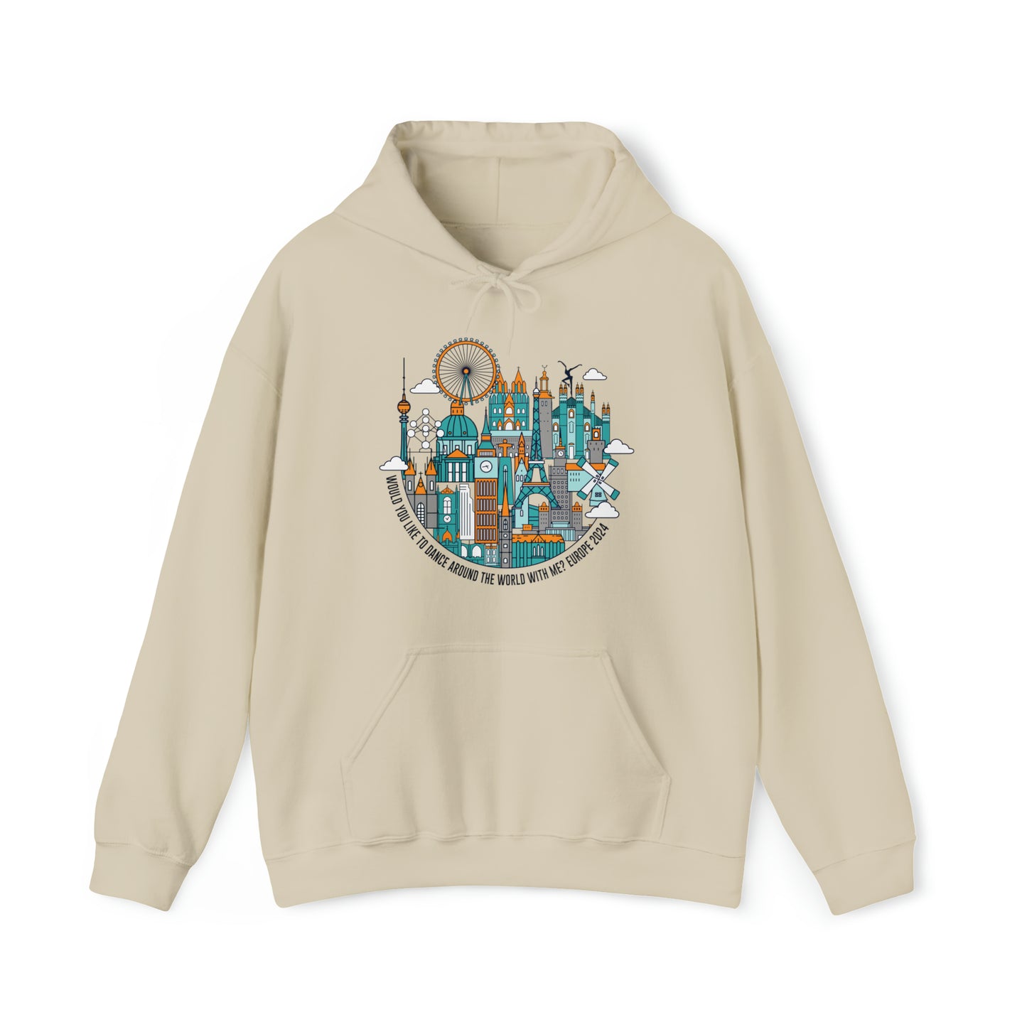 Would you like to Dance Europe 2024 Unisex Hoodies w/tour dates