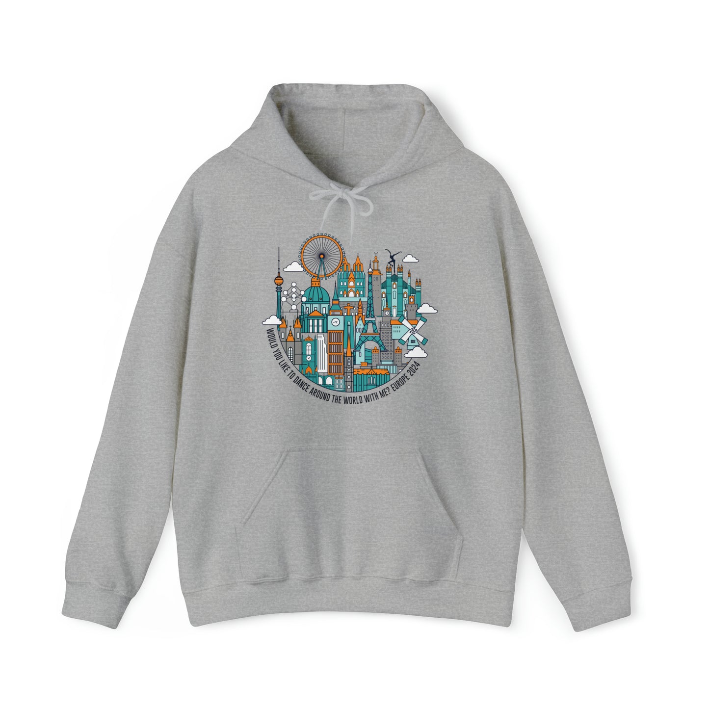 Would you like to Dance Europe 2024 Unisex Hoodies w/tour dates