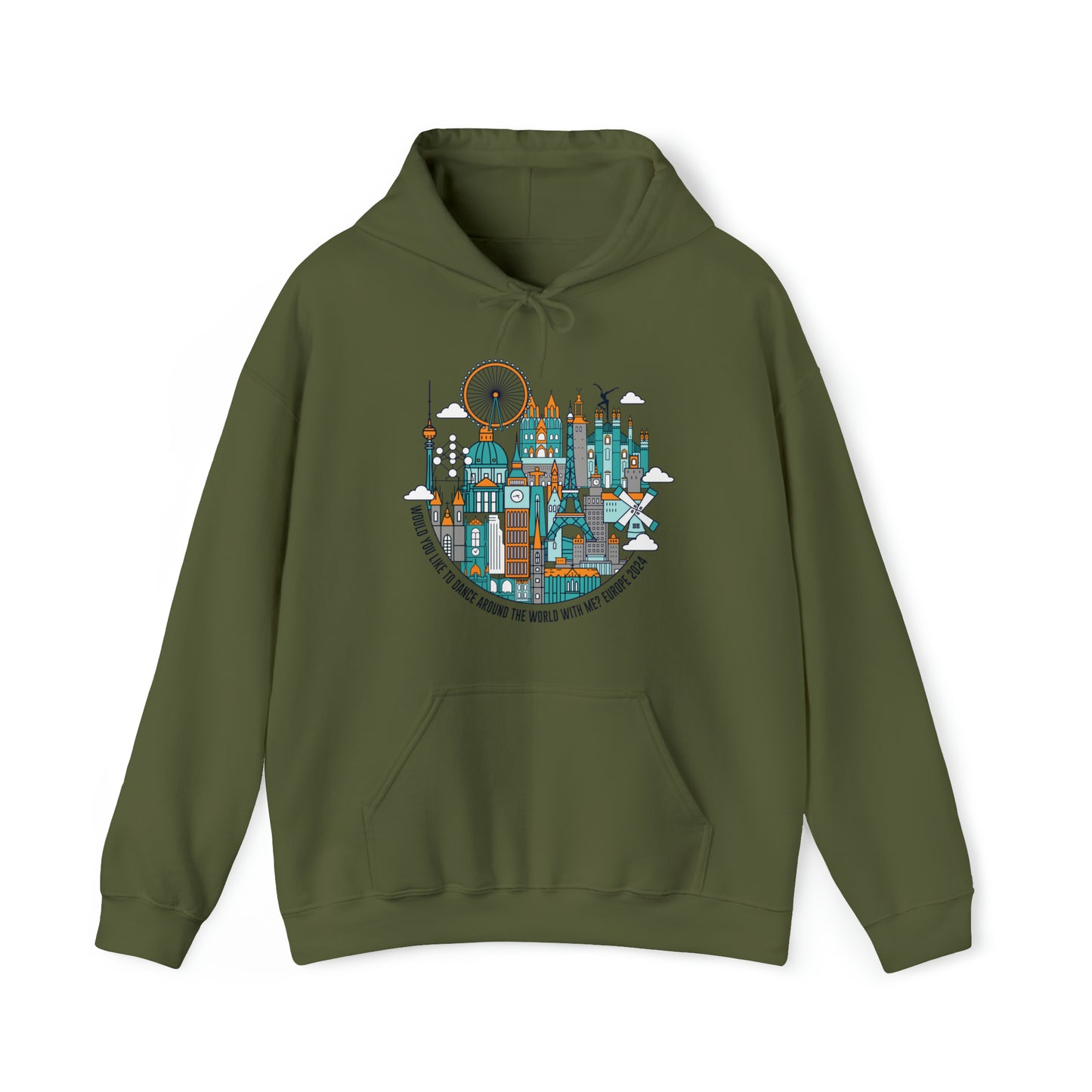 Would you like to Dance Europe 2024 Unisex Hoodies w/tour dates
