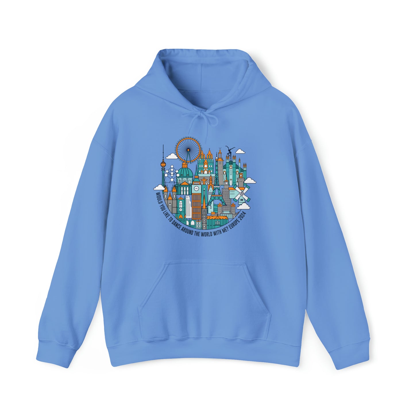 Would you like to Dance Europe 2024 Unisex Hoodies w/tour dates