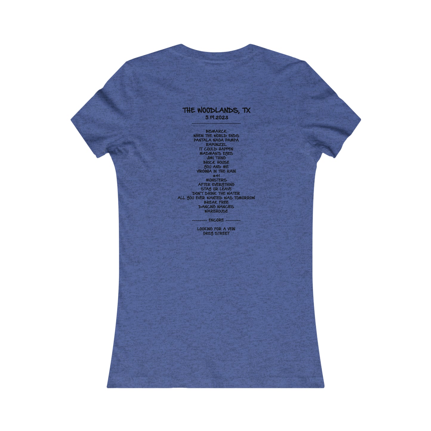 Woodlands Texas 2023 woman's cut w/set list