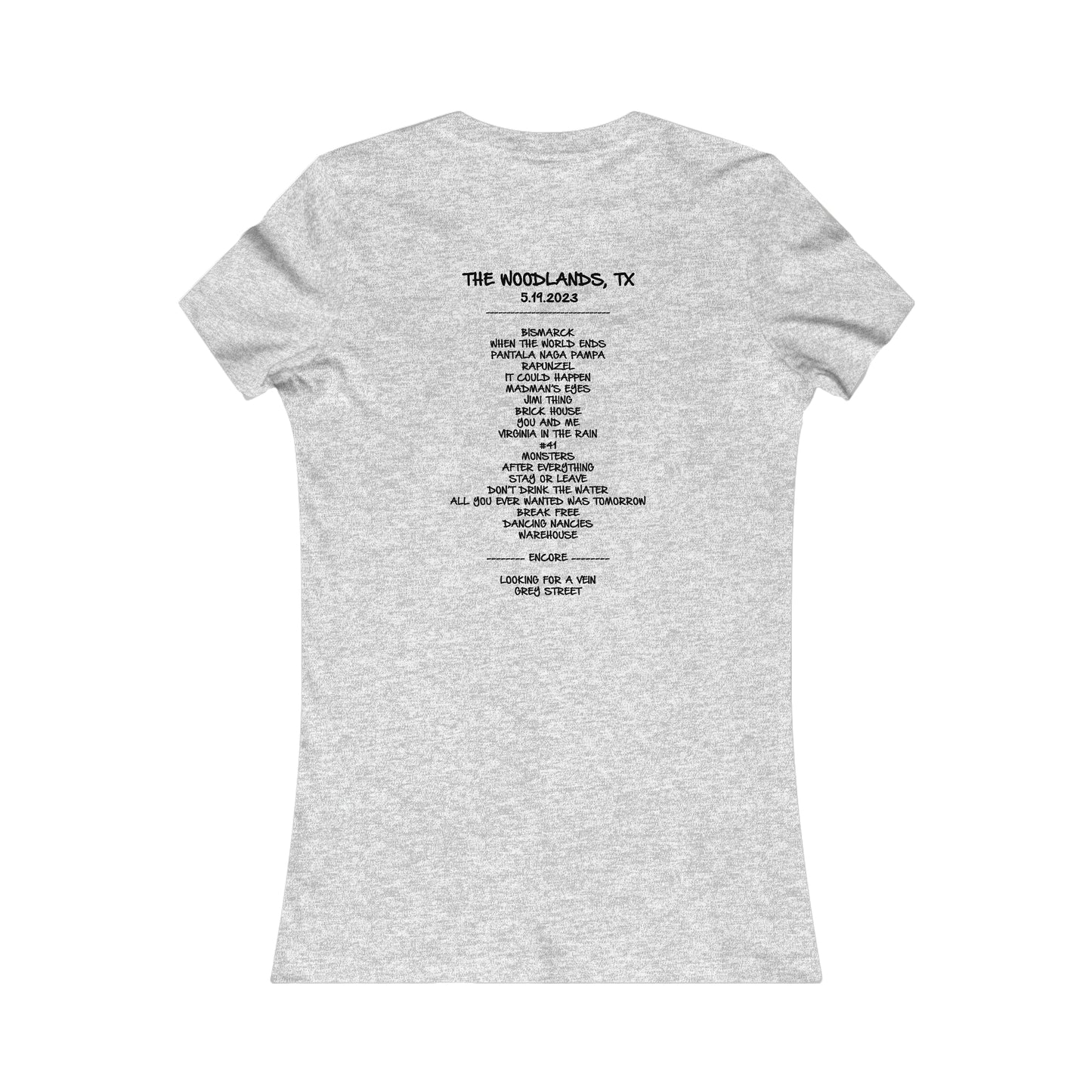 Woodlands Texas 2023 woman's cut w/set list