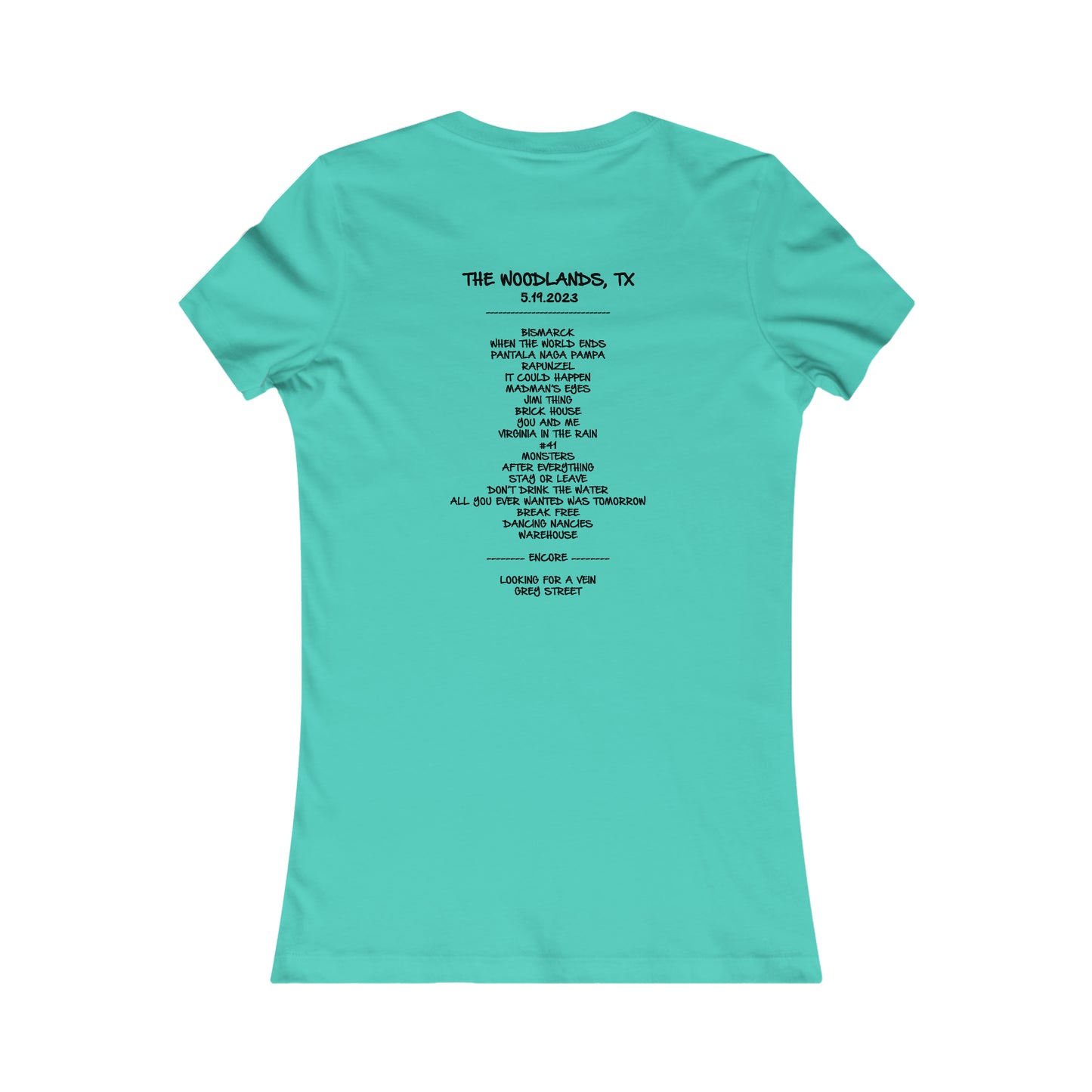 Woodlands Texas 2023 woman's cut w/set list