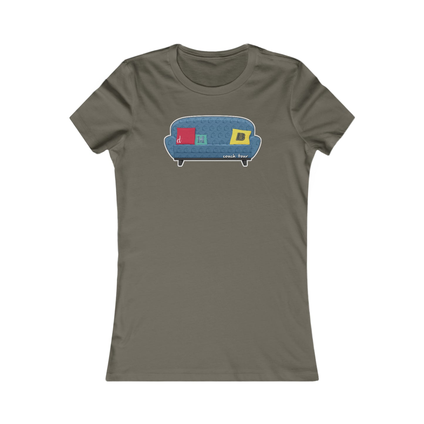 Couch Tour Pattern Fitted Women's Cut Tees