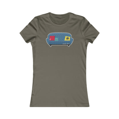 Couch Tour Pattern Fitted Women's Cut Tees