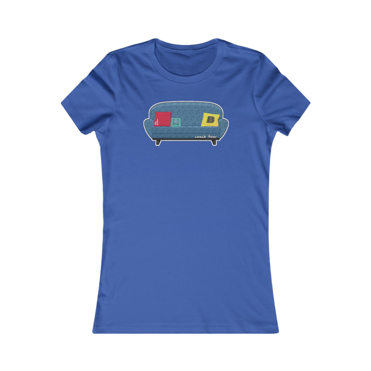 Couch Tour Pattern Fitted Women's Cut Tees