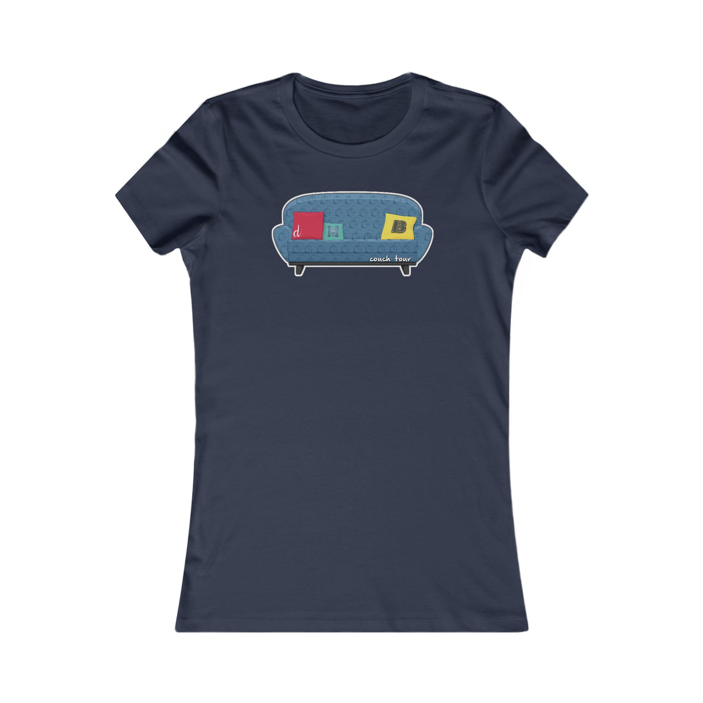 Couch Tour Pattern Fitted Women's Cut Tees
