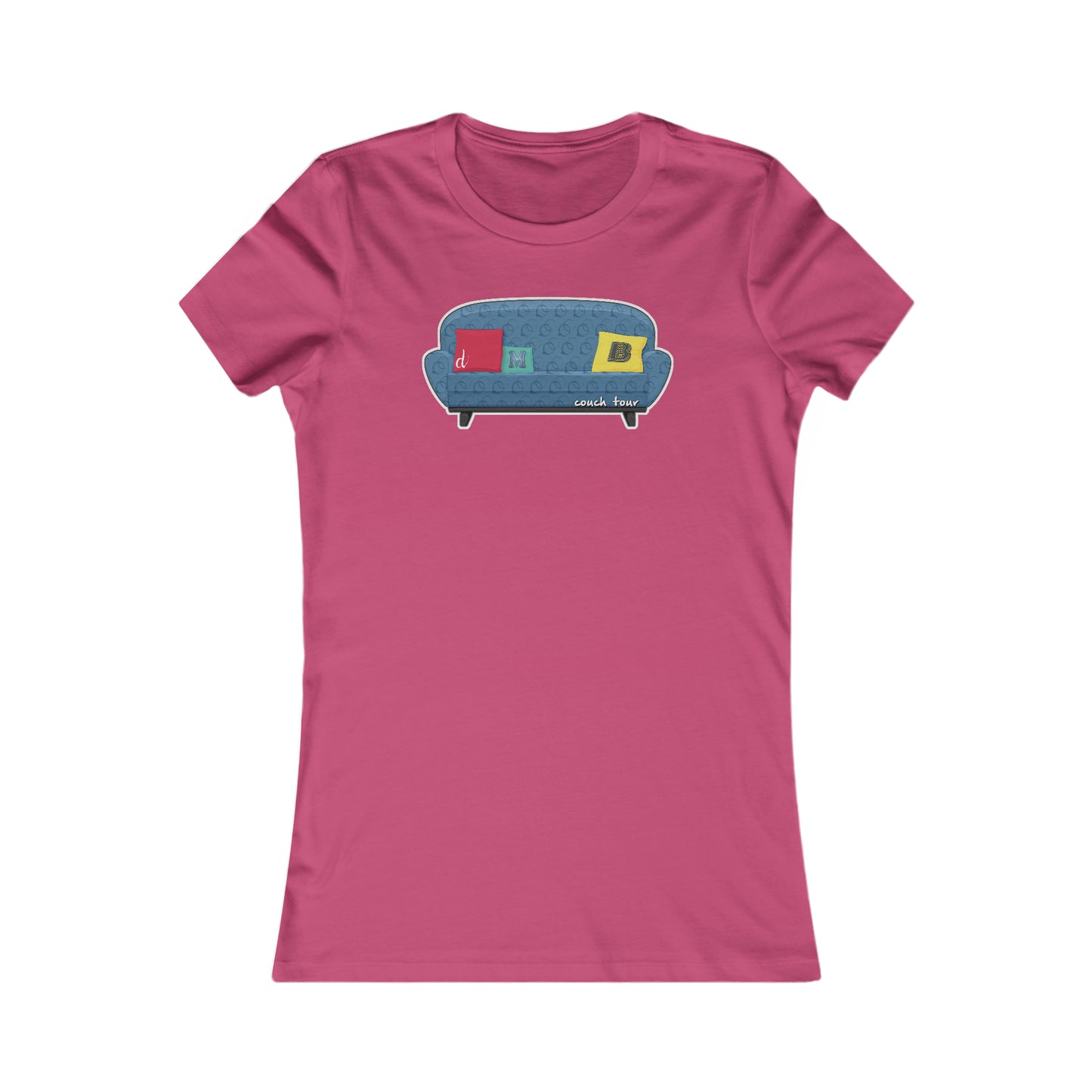 Couch Tour Pattern Fitted Women's Cut Tees