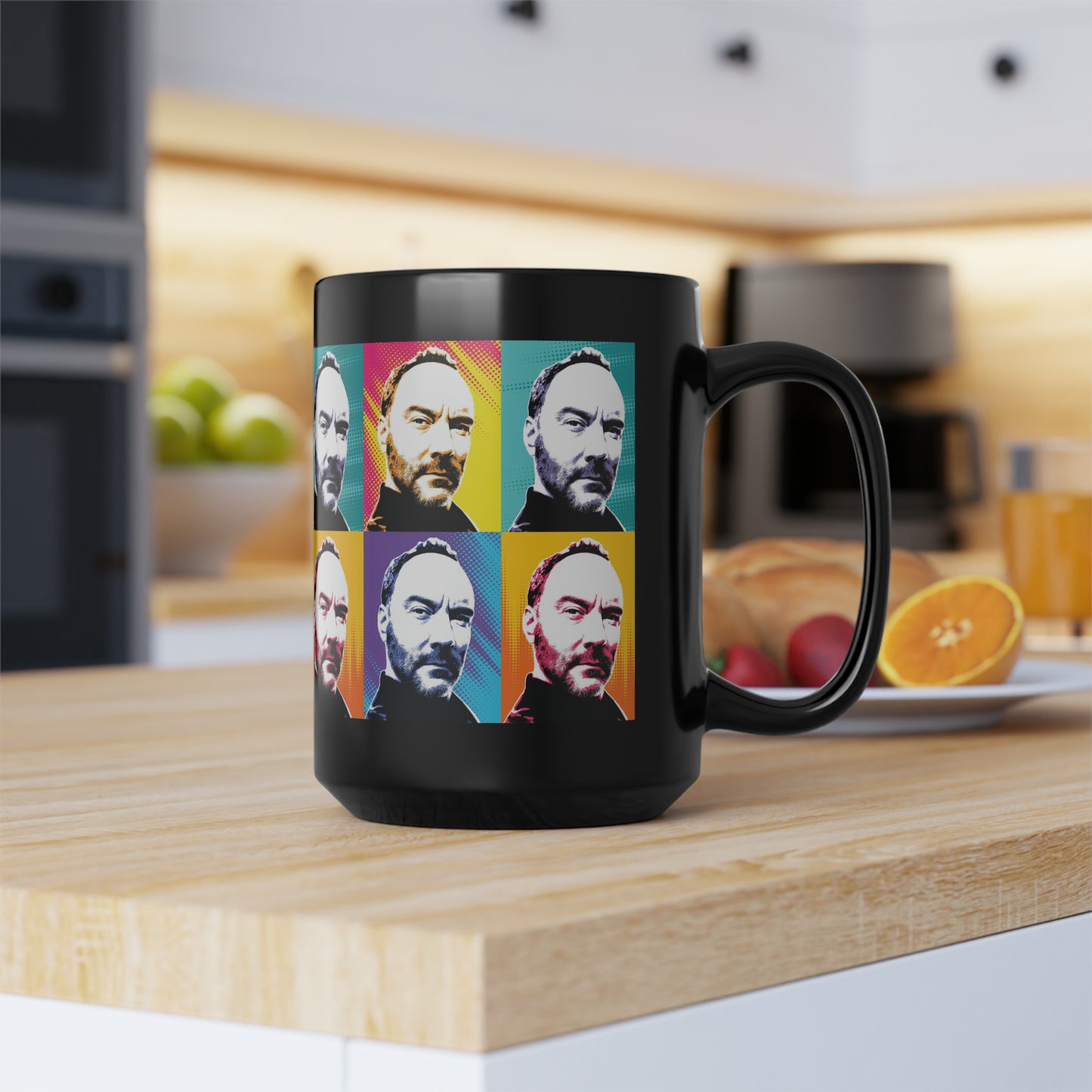 Dave Quad Color Warhol Inspired Coffee Mug