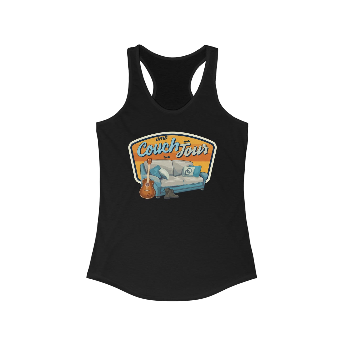 Couch Tour Women's Racerback Fitted Tank Top