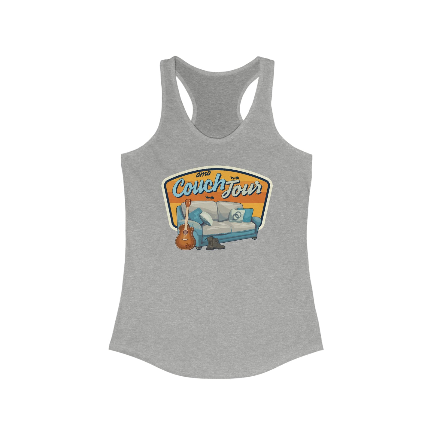 Couch Tour Women's Racerback Fitted Tank Top
