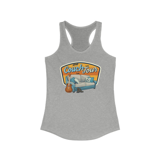 Couch Tour Women's Racerback Fitted Tank Top