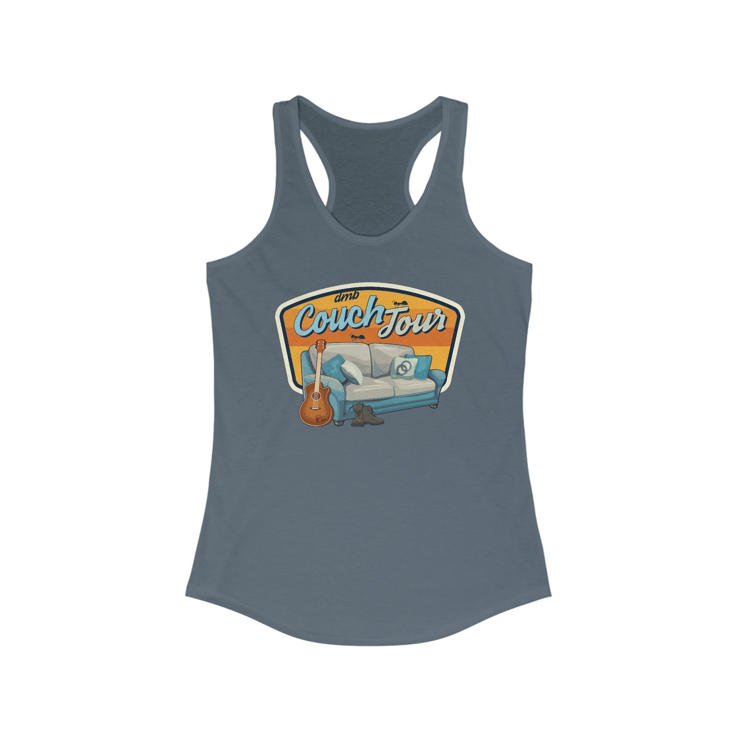 Couch Tour Women's Racerback Fitted Tank Top