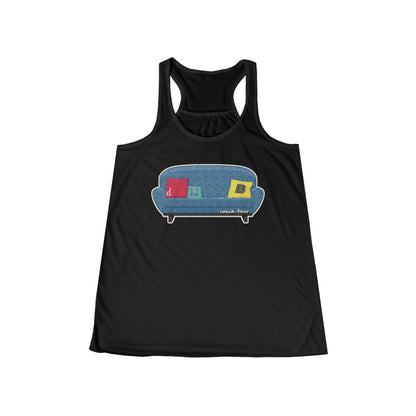 Couch Tour Pattern Women's Flowy Tank