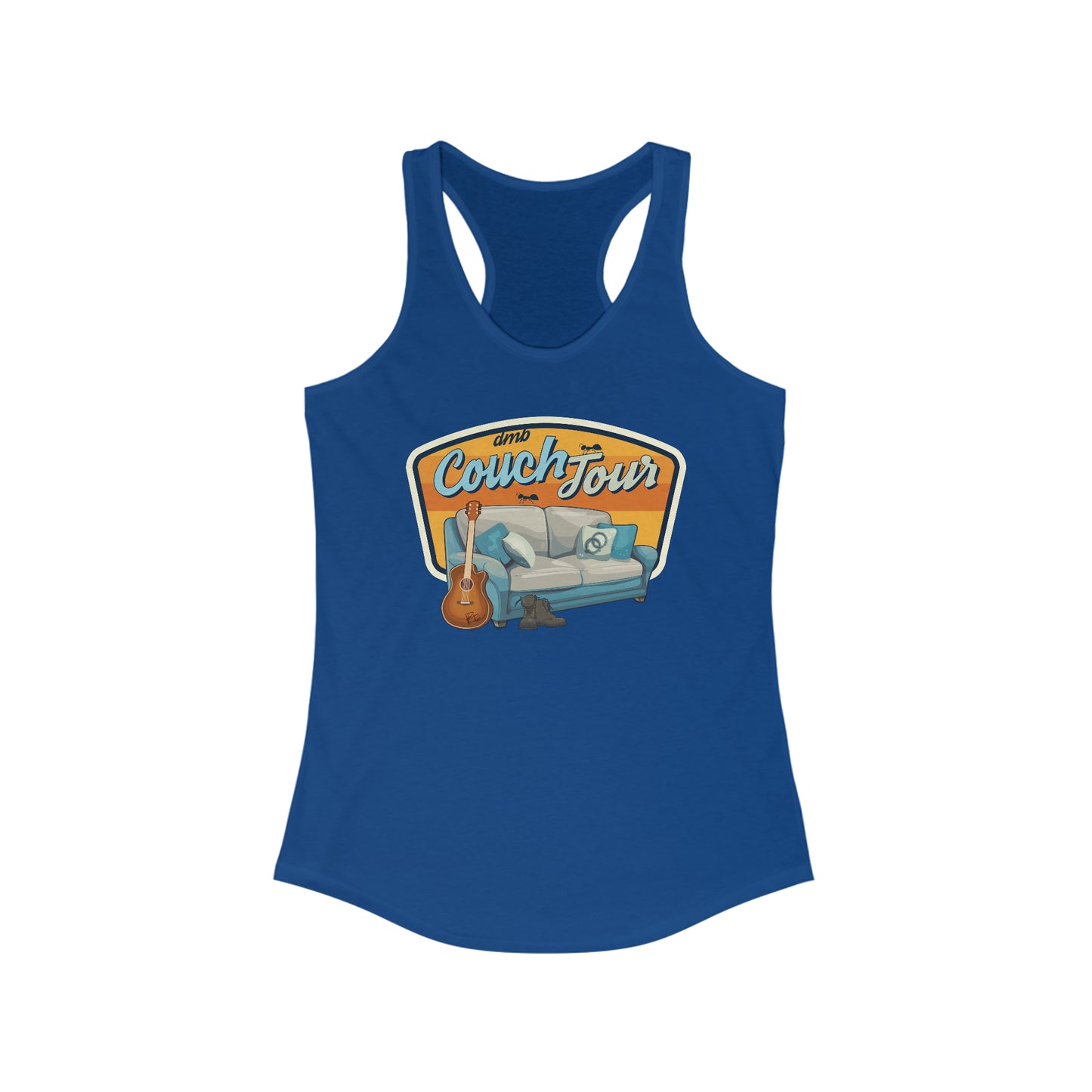 Couch Tour Women's Racerback Fitted Tank Top