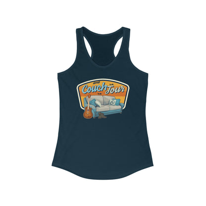 Couch Tour Women's Racerback Fitted Tank Top