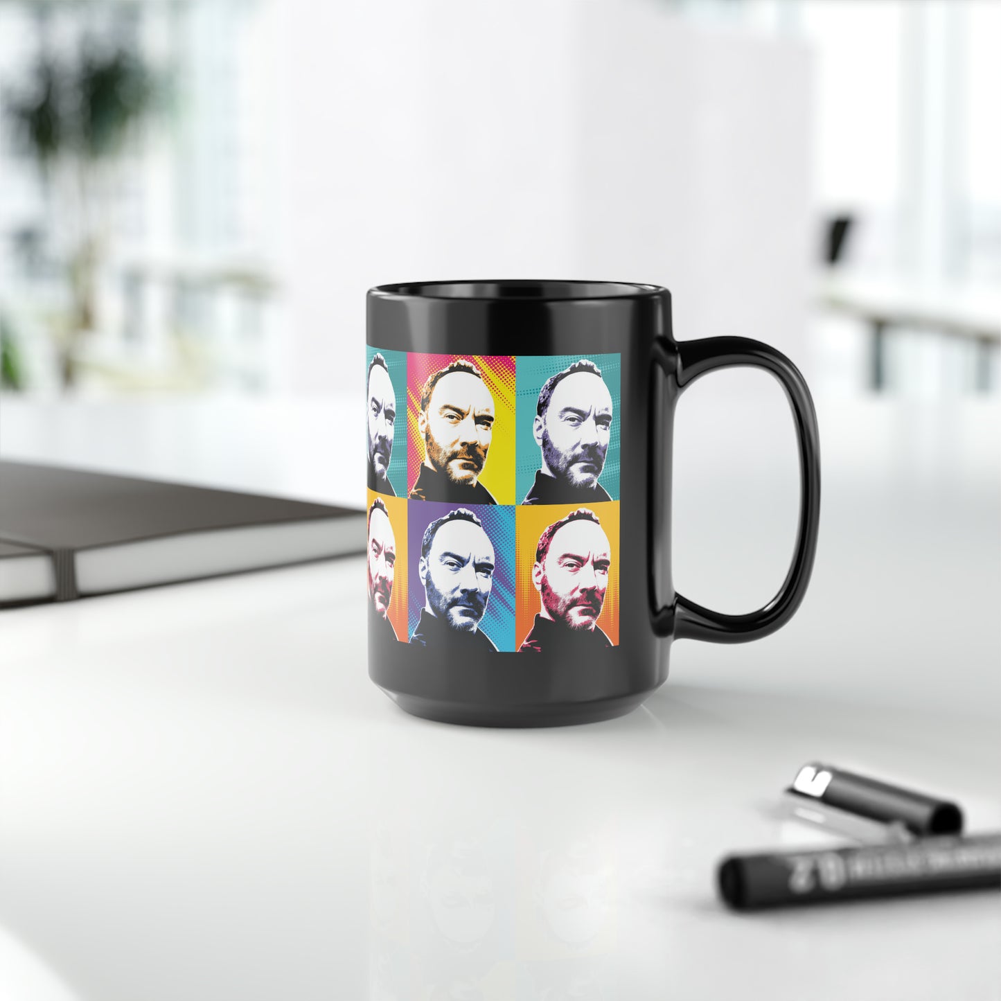 Dave Quad Color Warhol Inspired Coffee Mug