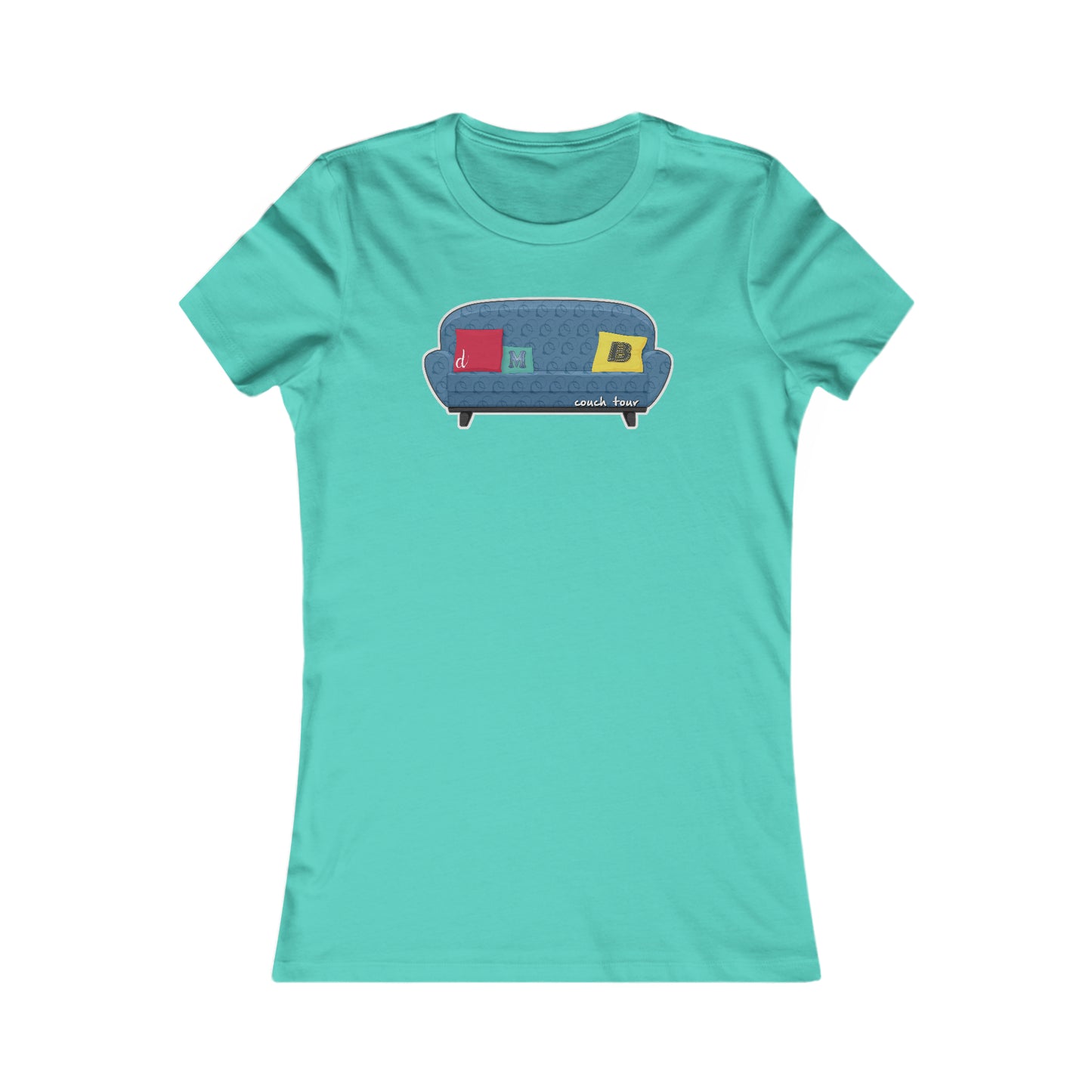 Couch Tour Pattern Fitted Women's Cut Tees