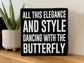 Ocean and the Butterfly Inspirational Block Art