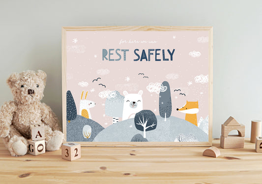 Rest Safely Art print
