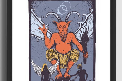 Tarot Cards Some Devil Art Print