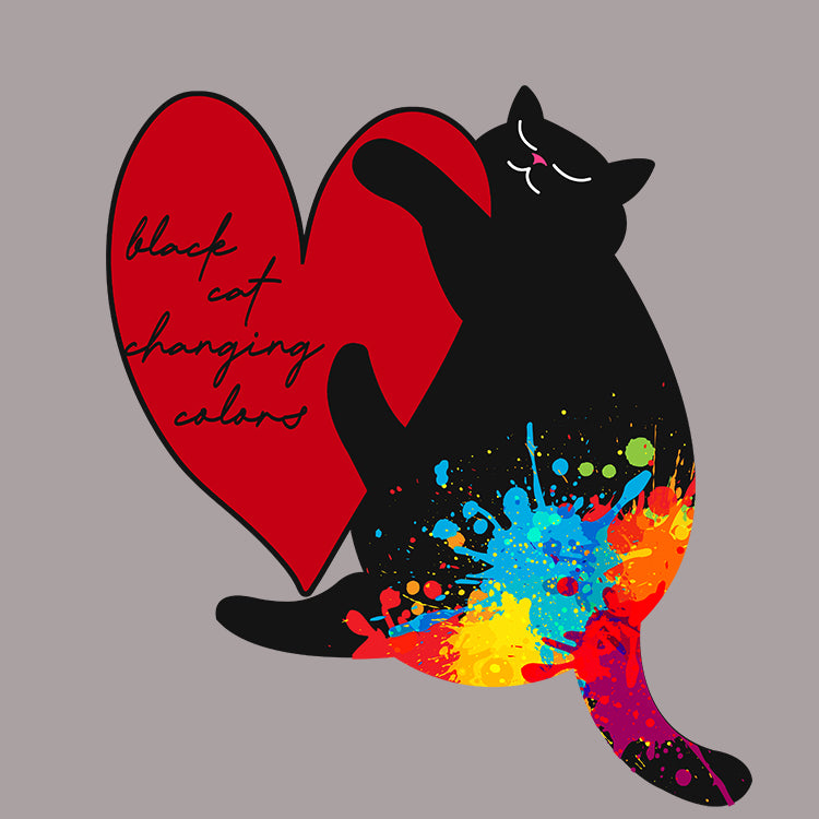 Valentine Black Cat