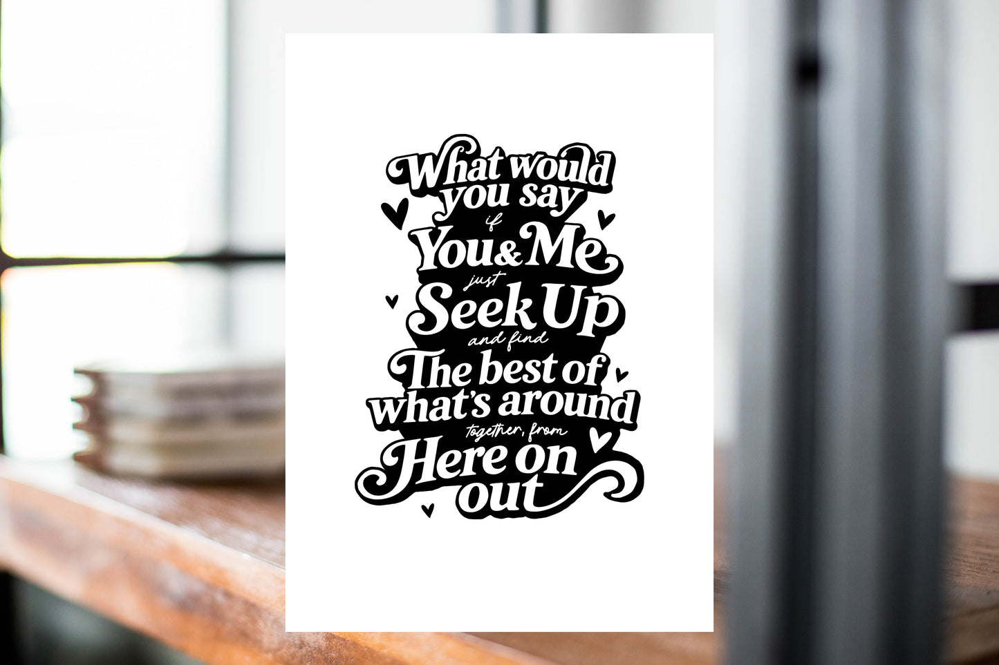 What Would You Say. Greeting card