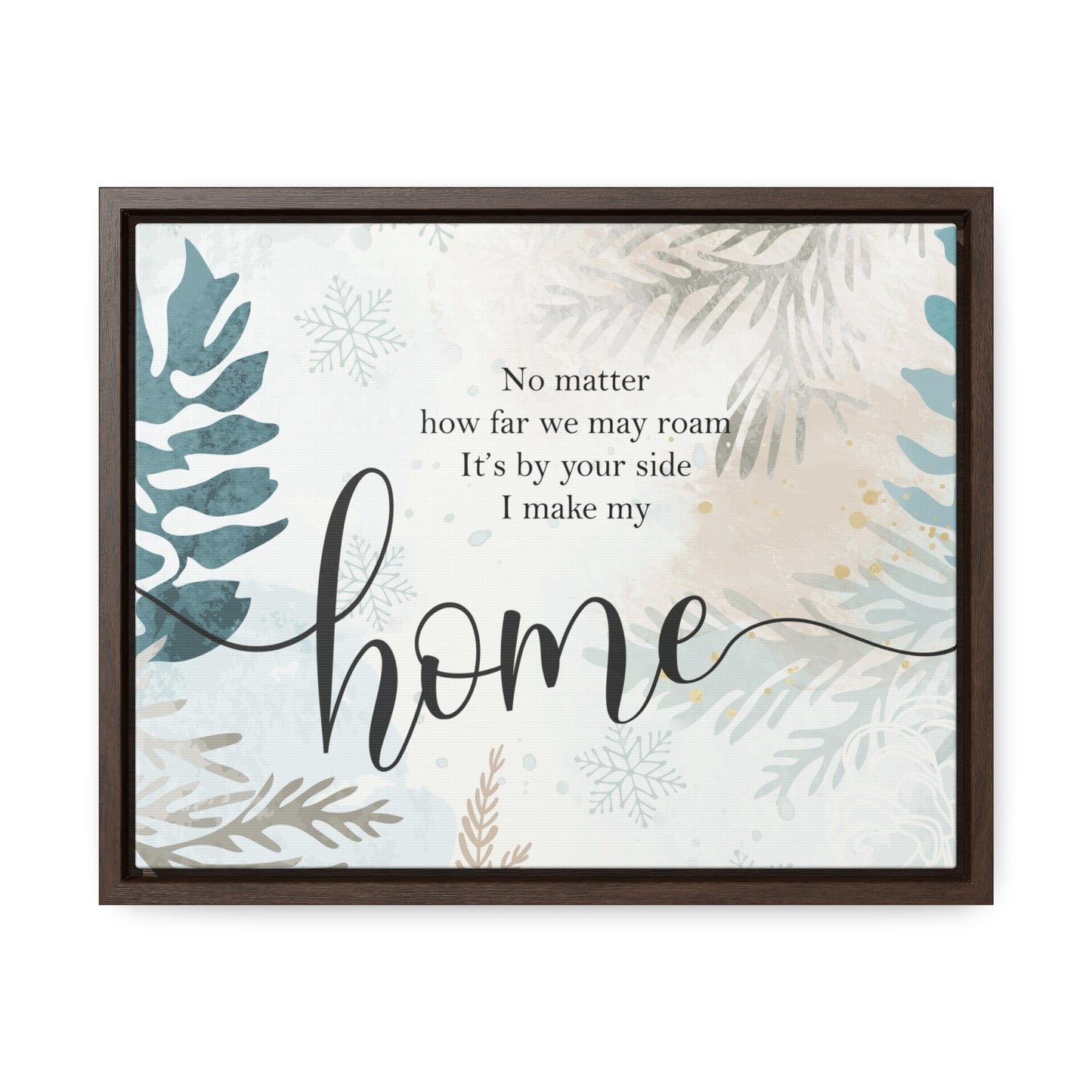I Make My Home Christmas Canvas