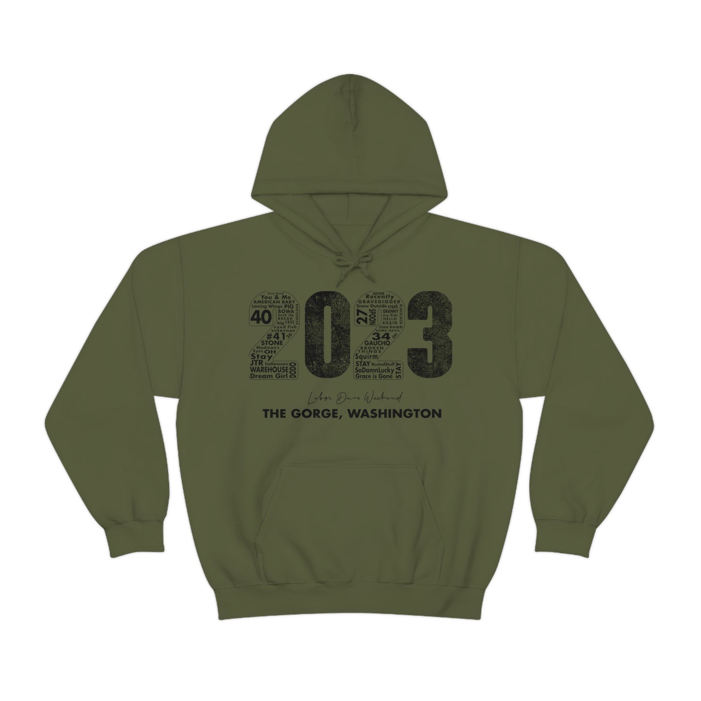 Gorge Bold 2023 Hoodie w/set list